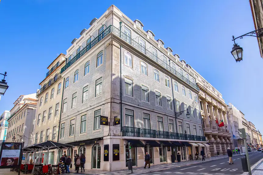 My Story Hotel Rossio Lisboa Rossio Square fachada e quarto moderno
