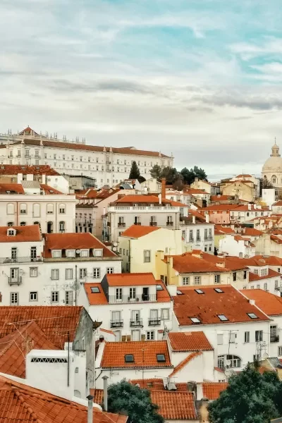 Vista de Alfama em Lisboa